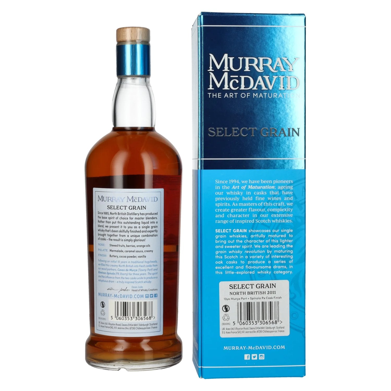 Murray McDavid BENCHMARK 13 Years Old NORTH BRITISH Port &amp; PX Cask Finish 2011 51,7% vol. 0,7l en coffret cadeau