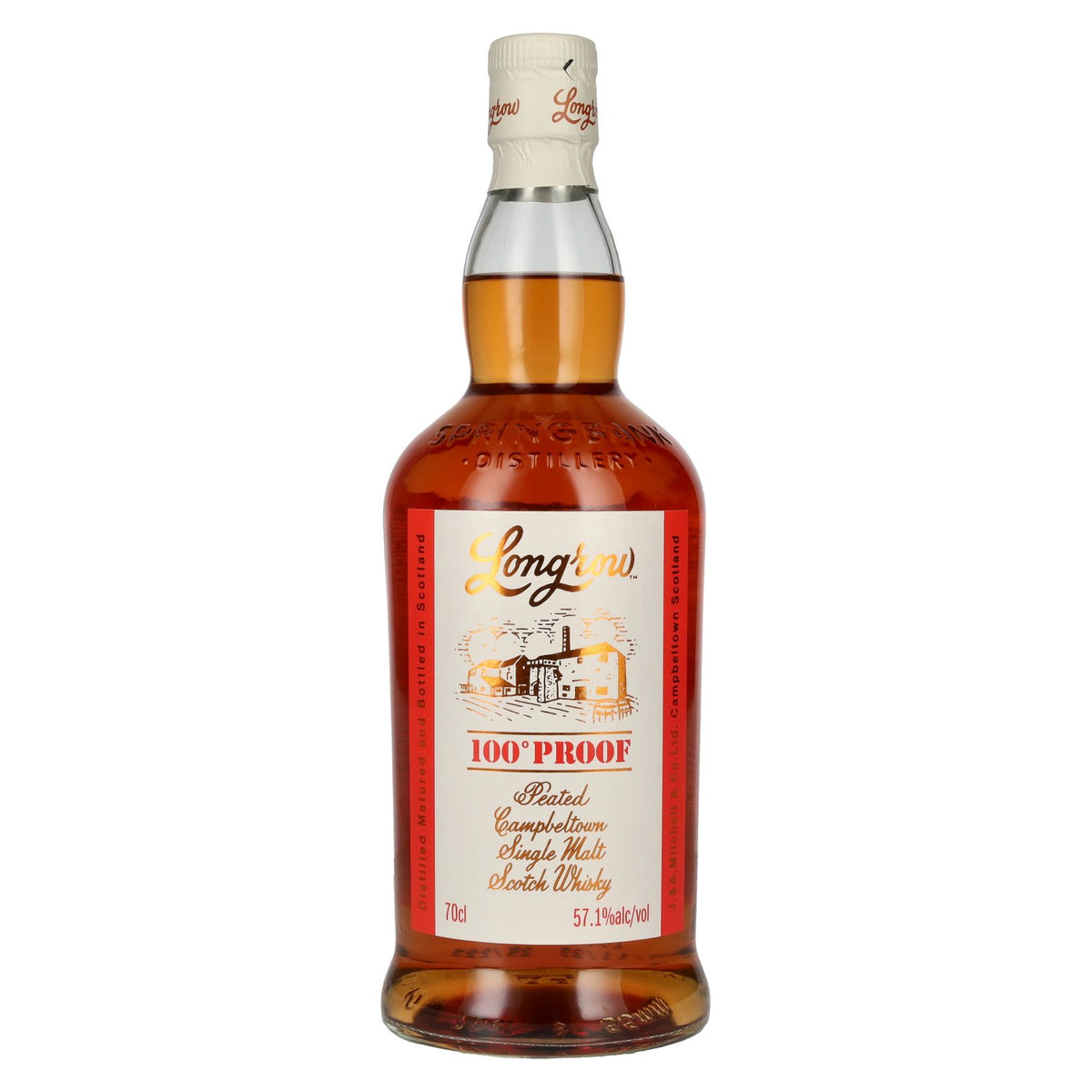 Springbank Longrow 100° Proof Peated Campbeltown Single Malt Scotch Whisky 57,1% vol. 0,7 l