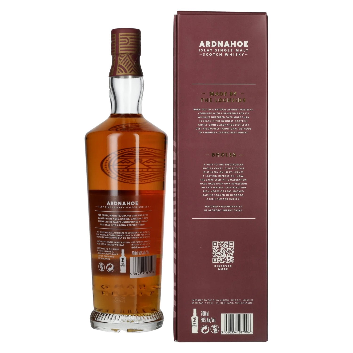 Ardnahoe BHOLSA Islay Single Malt Whisky 50% Vol. 0,7l in geschenkverpakking