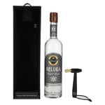 Beluga Gold Line Vodka Montenegro 40% vol. 0,7l en boîte cadeau imitation cuir avec pinceau