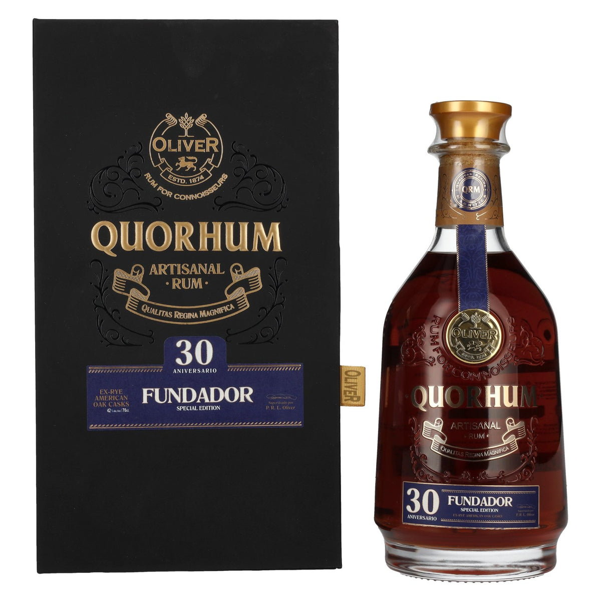 Ron Quorhum 30 Aniversario FUNDADOR Special Edition 42% vol. 0,7 l in geschenkverpakking