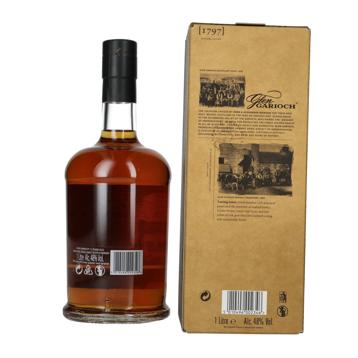 Glen Garioch 12 Years Old Highland Single Malt Scotch Whisky 48% vol. 1 l in geschenkverpakking