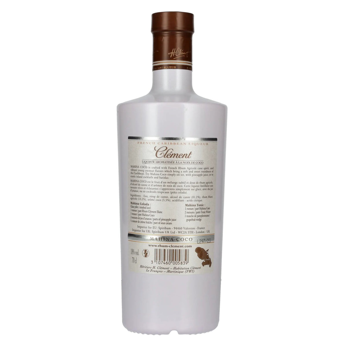 Clément MAHINA COCO Likeur 18% Vol. 0,7l