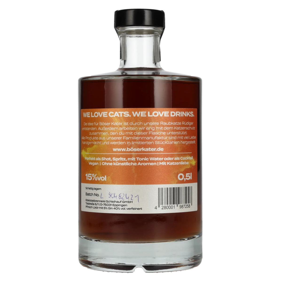 BÖSER KATER Aperitivo Peach Eistee 15% Vol. 0,5l