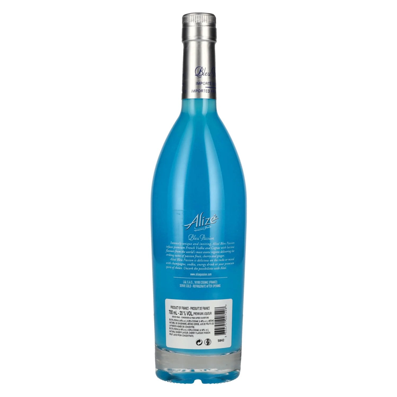 Alizé Bleu Passion likeur 20% Vol. 0,7l