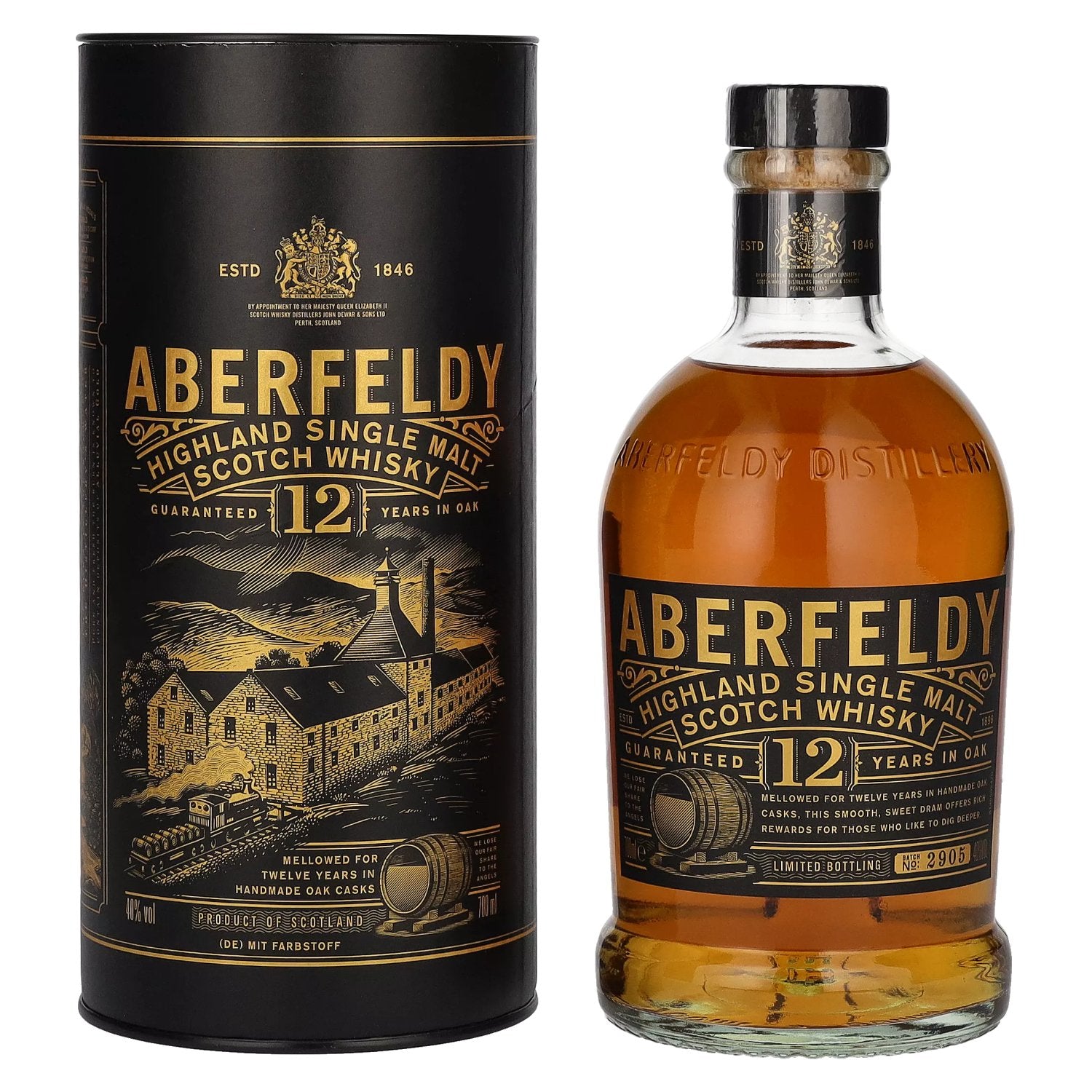 Aberfeldy 12 Years Old Highland Single Malt 40% Vol. 0,7l in Geschenkbox