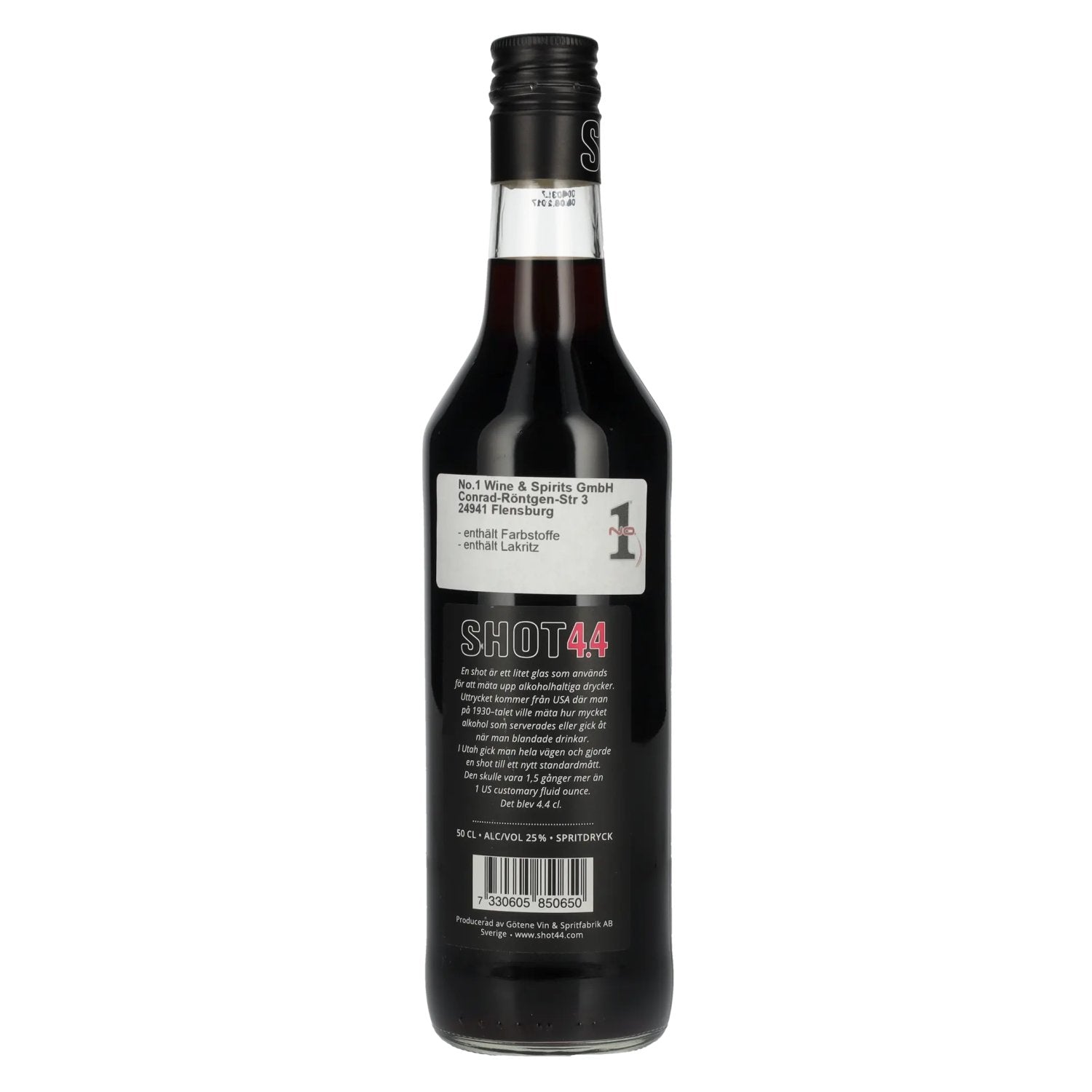 SHOT 4.4 Hallon Liquorice 25% Vol. 0.5l