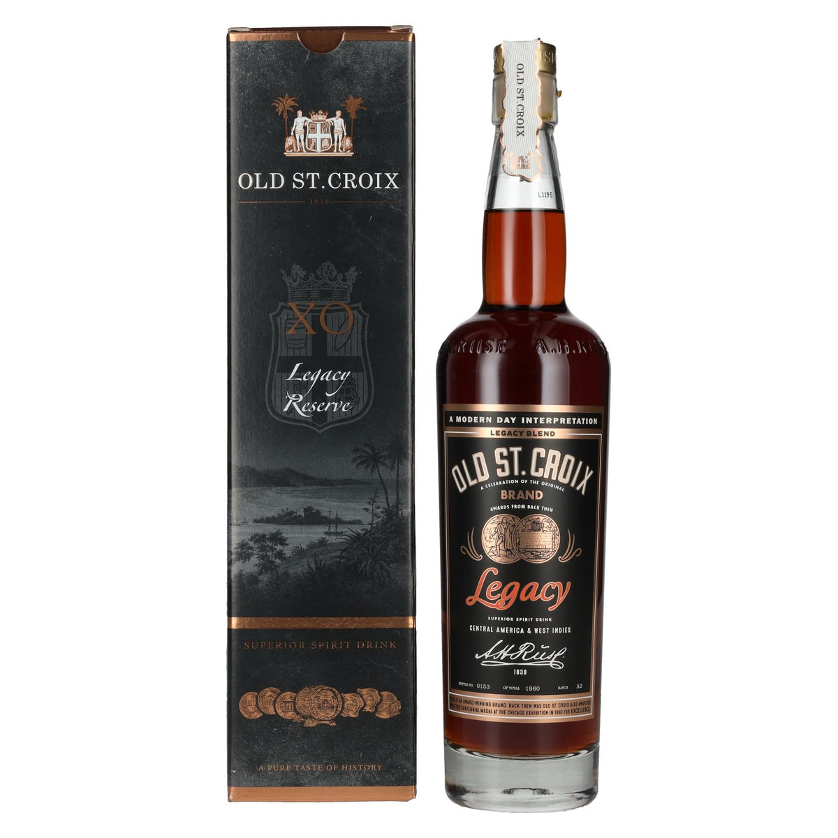 Old St. Croix A.H. Riise XO Legacy Reserve Superior Spirit Drink 42% Vol. 0,7l in gift box