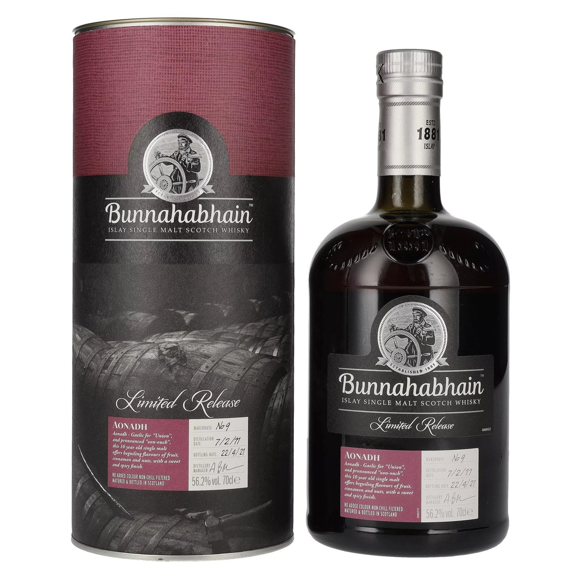 Bunnahabhain AONADH Islay Single Malt Limited Release No. 9 56,2% vol. 0,7l en coffret cadeau