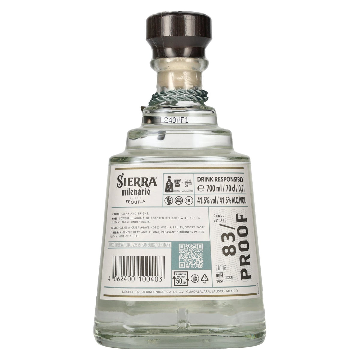 Sierra Tequila Milenario Fumado 100% Agave 41.5% ABV 0.7l