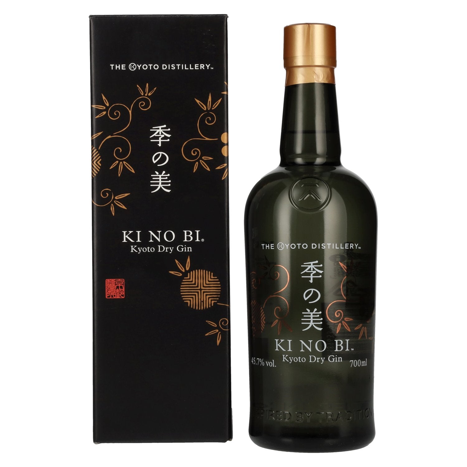KI NO BI Kyoto Dry Gin 45,7% vol. 0,7l en boîte cadeau