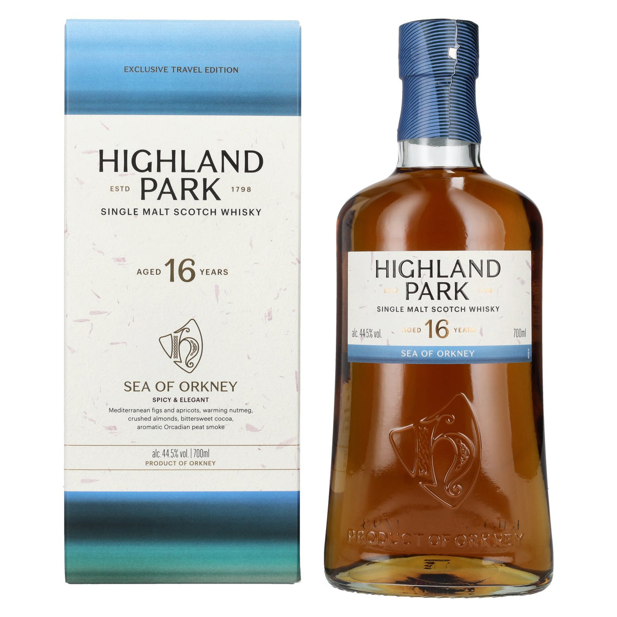 Highland Park 16 Years Old SEA OF ORKNEY Single Malt Scotch Whisky 44,5% Vol. 0,7l in Geschenkbox