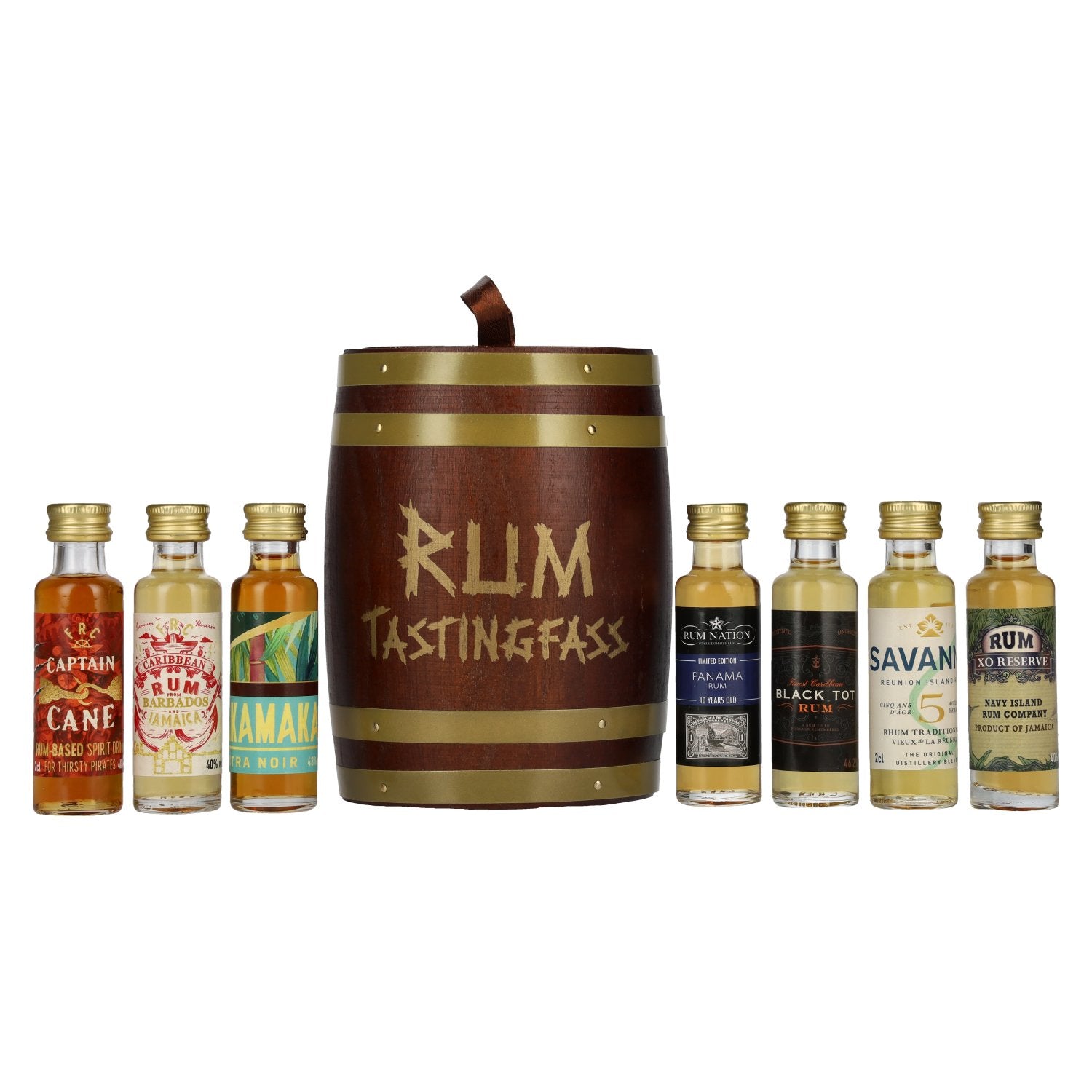 ICH LIEBE RUM Tasting Fass 41,7% Vol. 7x0,02l in Holzkiste