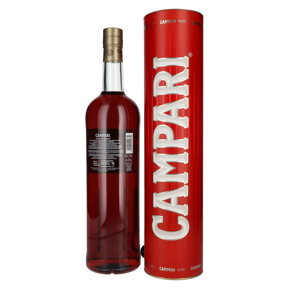 Campari Bitter 25% Vol. 3l in geschenkverpakking met schenktuit