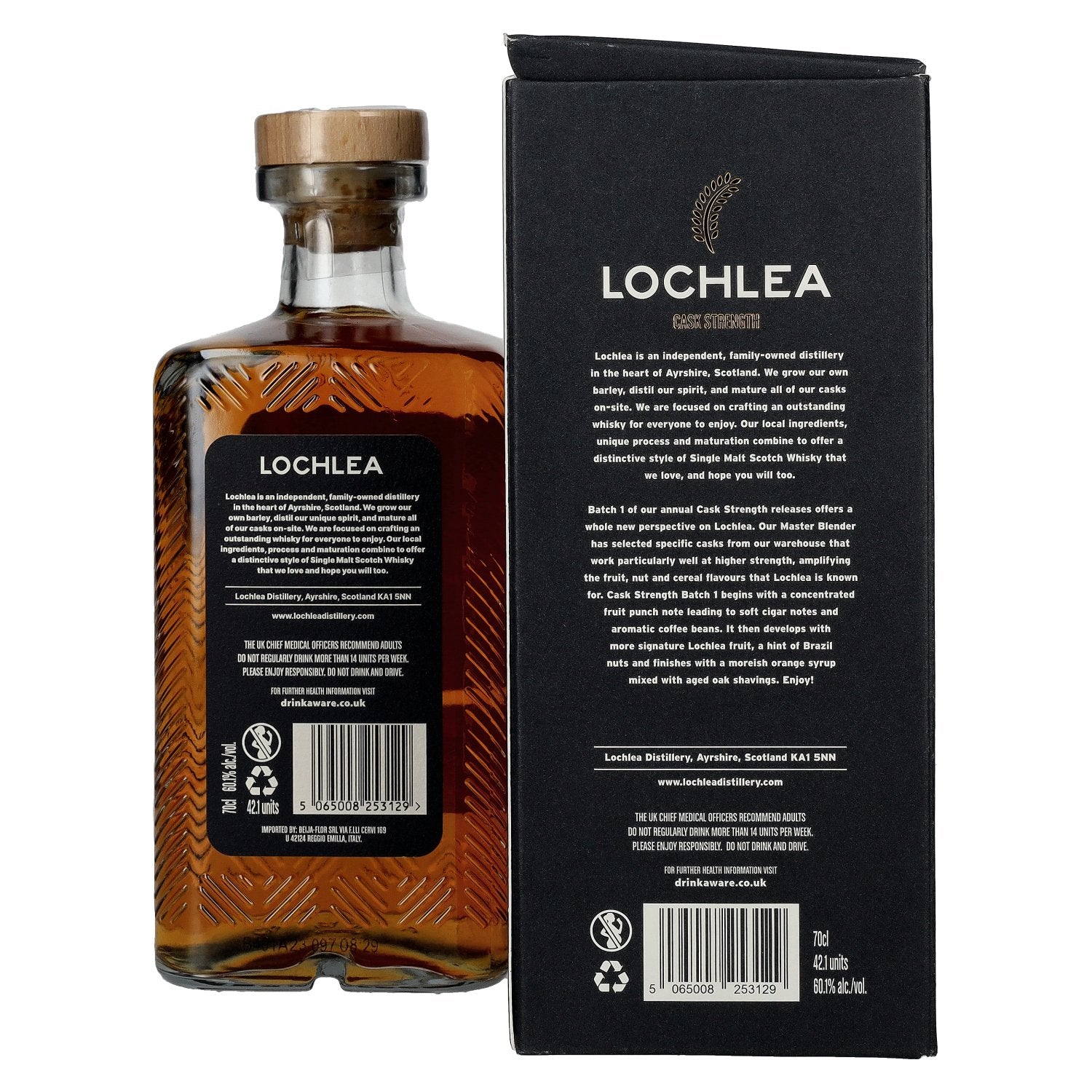 Lochlea CASK STRENGTH Single Malt Whisky Batch 1 60,1% Vol. 0,7l in Geschenkbox