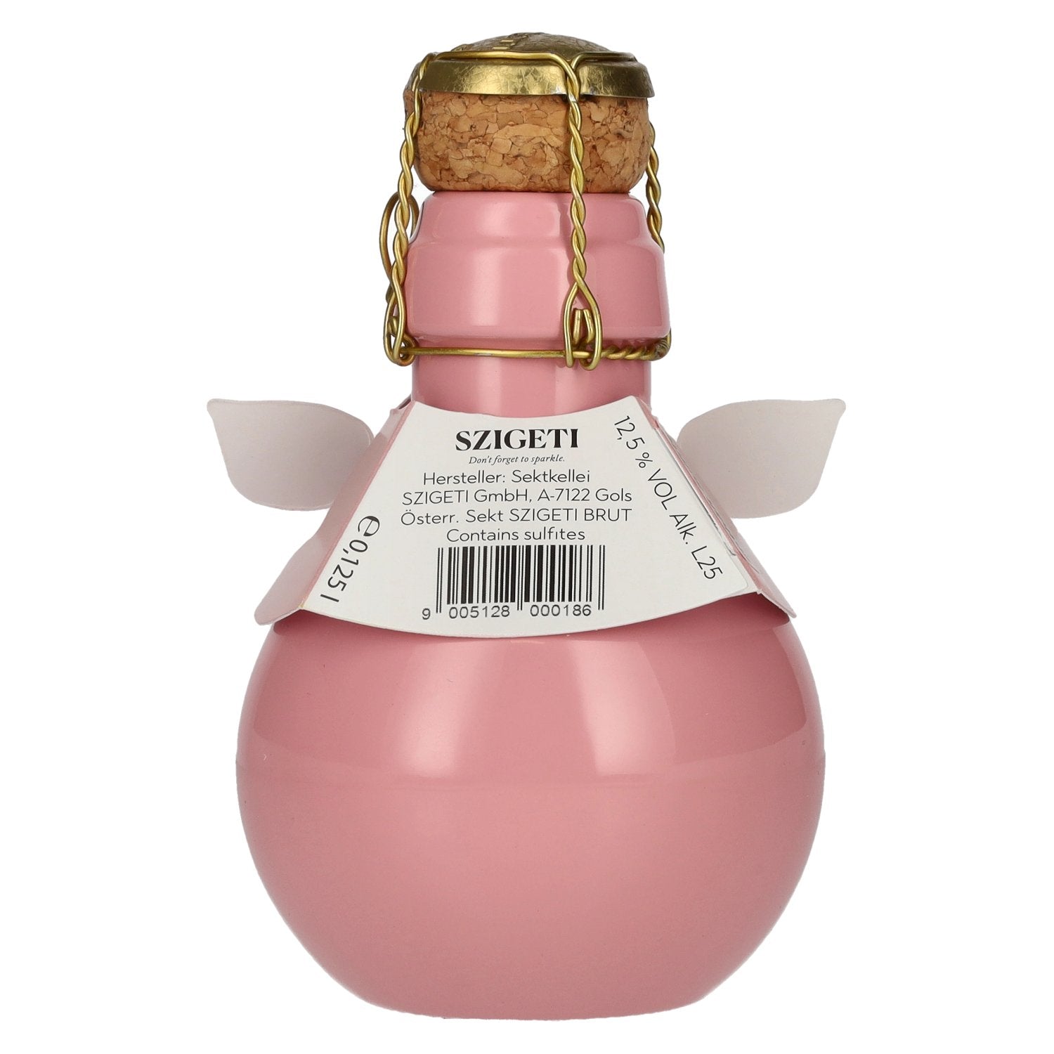 Szigeti Bubble Rosé Brut GLÜCKSSCHWEIN ROSI 12,5% vol. 0,125 l