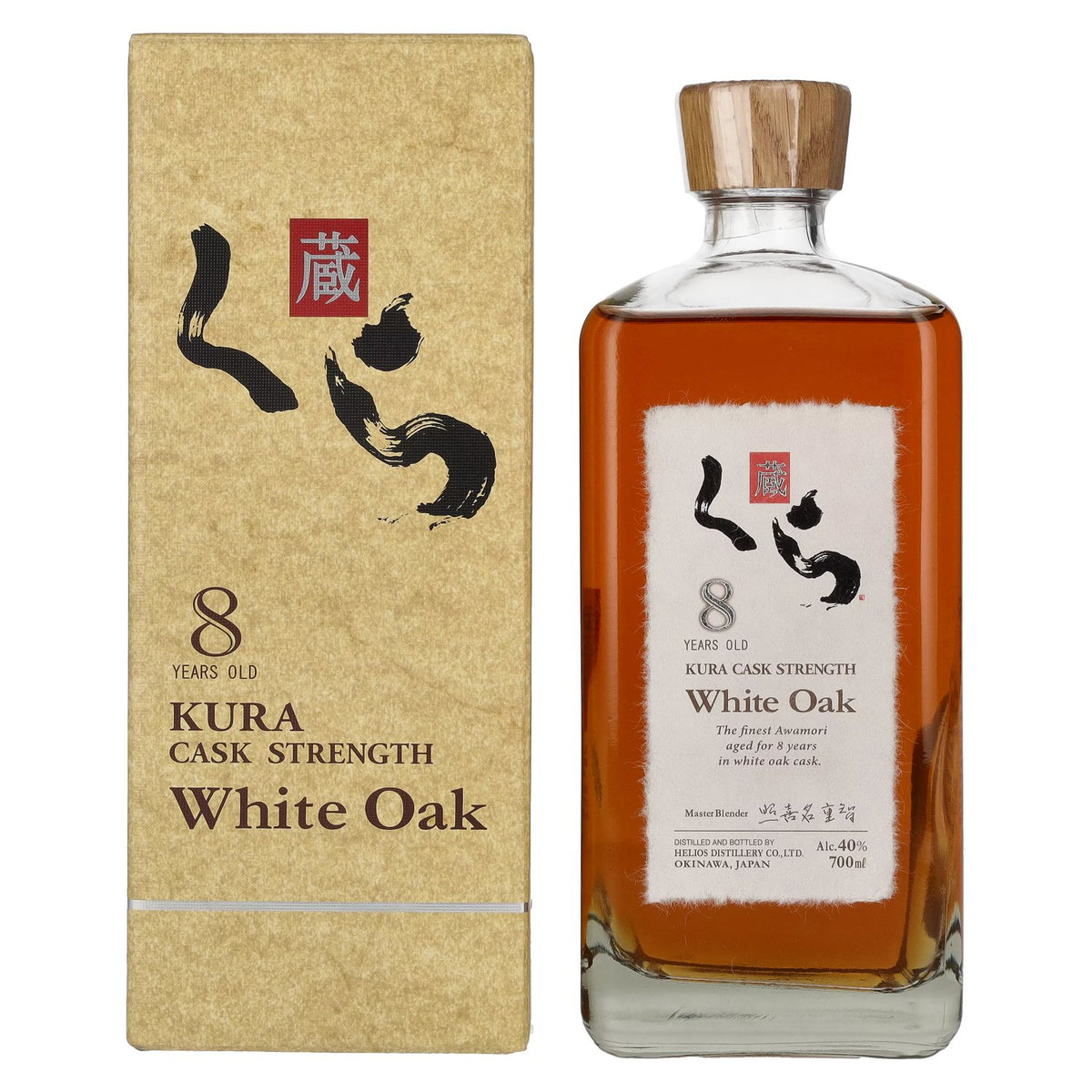 Kura 8-Year-Old White Oak Single Malt Whisky 40% ABV, 0.7 litres, in a gift box