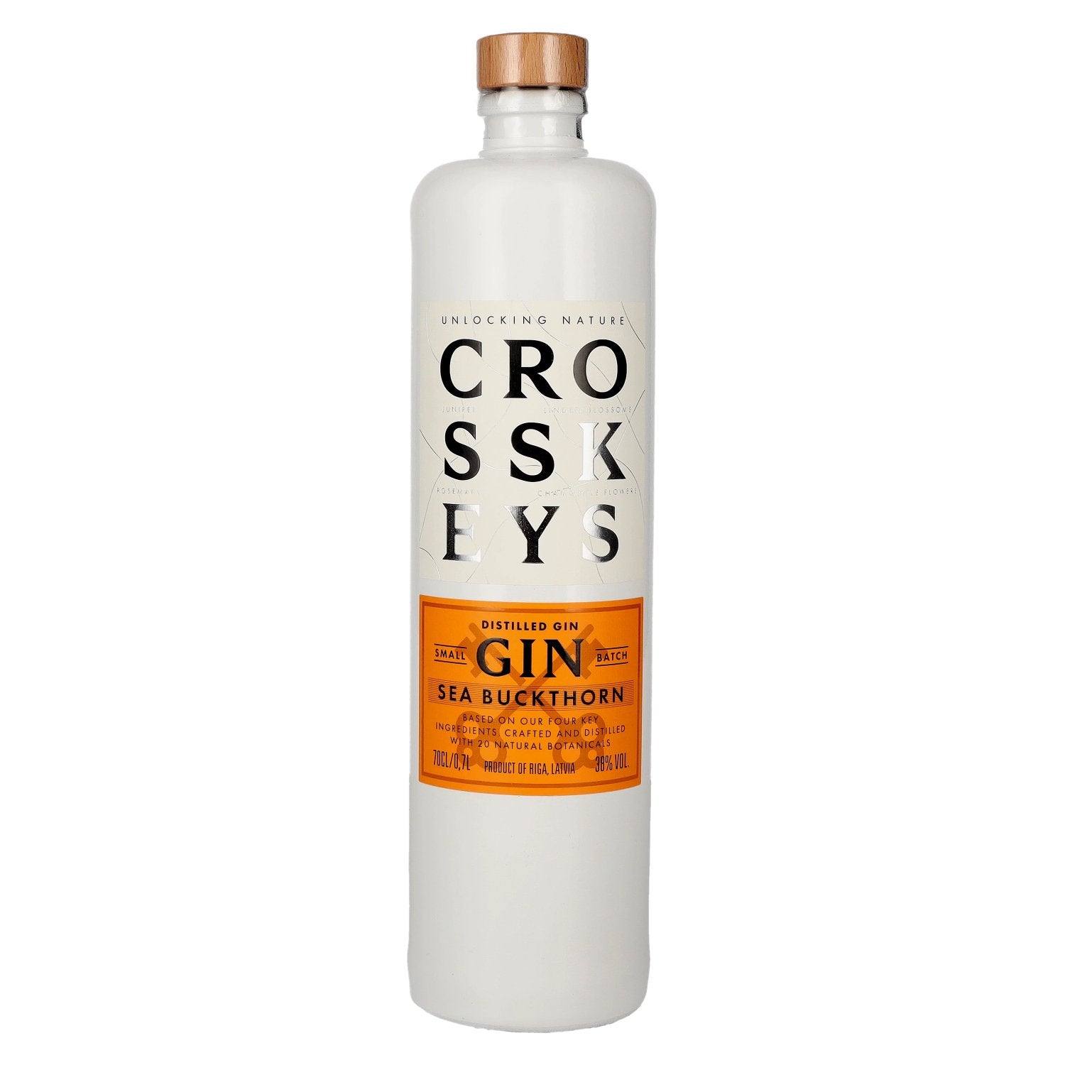 Cross Keys Gin Sea BUCKTHORN Premium Ambachtelijke Gin 38% Vol. 0,7l