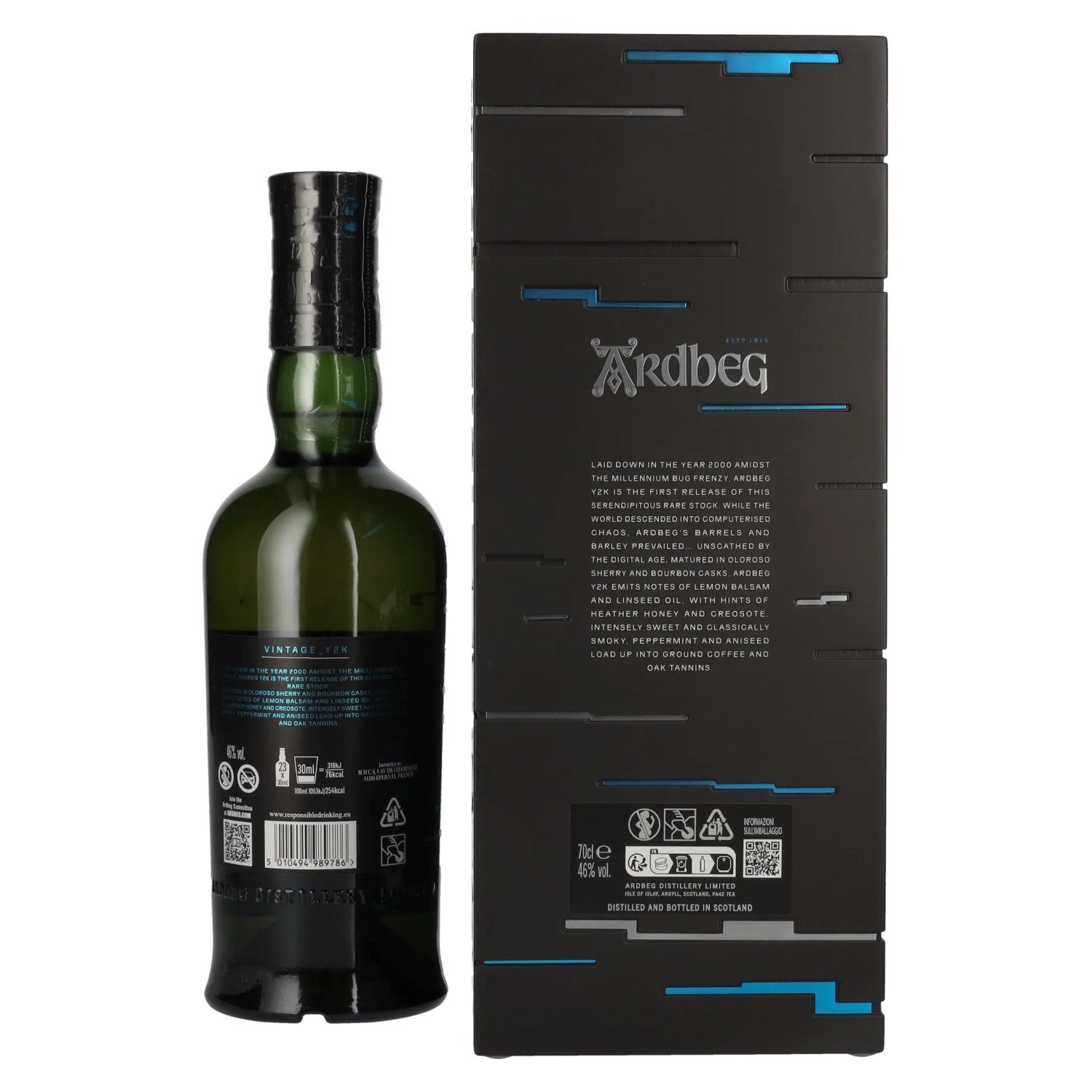 Ardbeg 23 Years Old The Ultimate Vintage Y2K 2000 46% vol. 0,7l en boîte cadeau