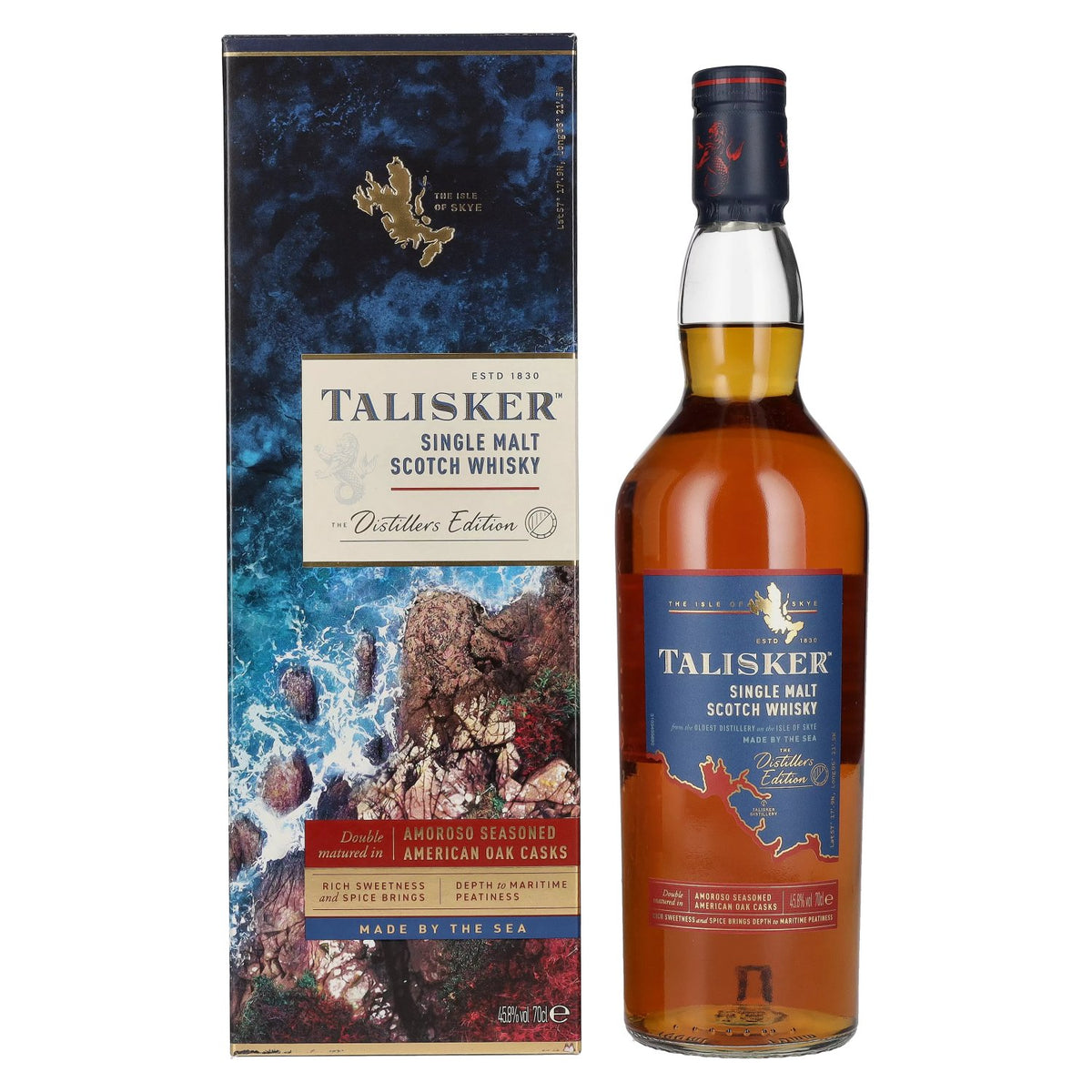 Talisker The Distillers Edition Double Matured 45,8 % vol., 0,7 l, dans un coffret cadeau
