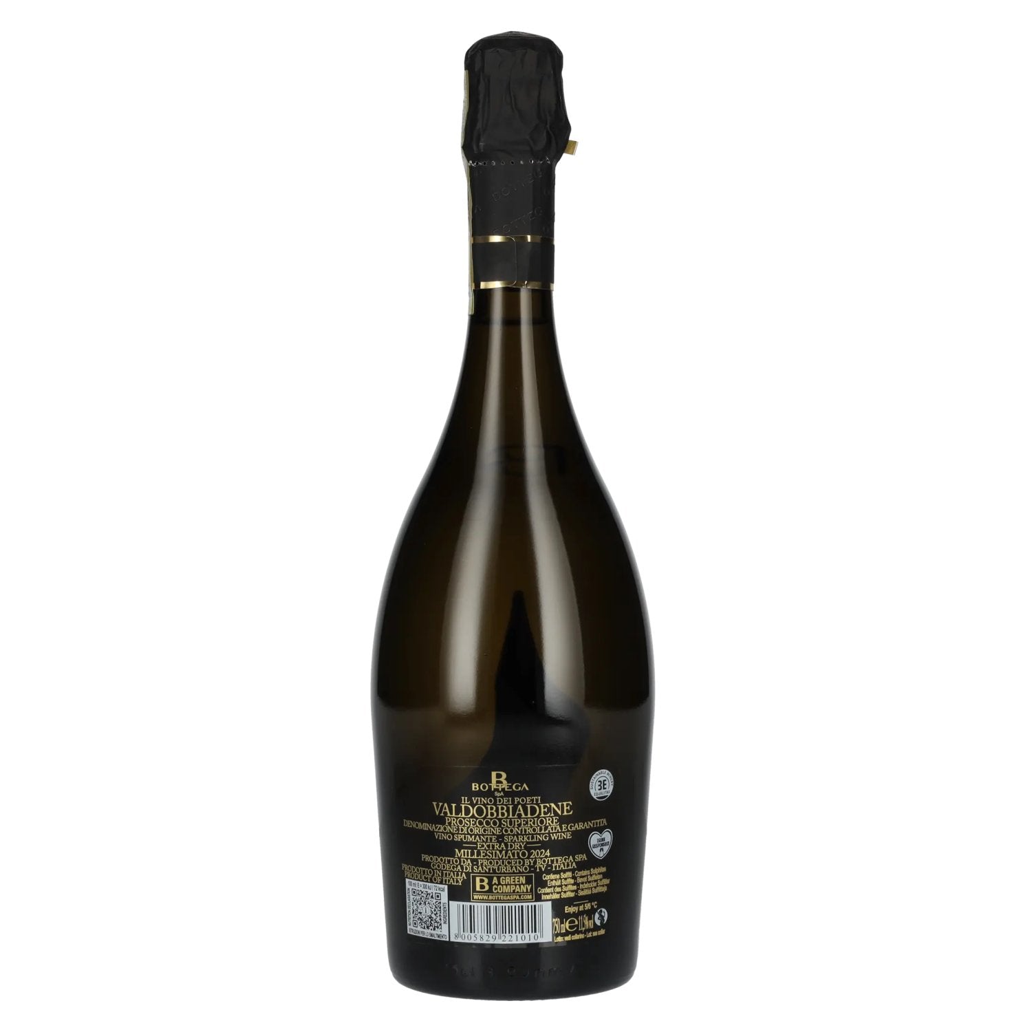 Bottega Il Vino dei Poeti VALDOBBIADENE Prosecco Extra Dry Millesimato DOCG 2024 11,5% Vol. 0,75l