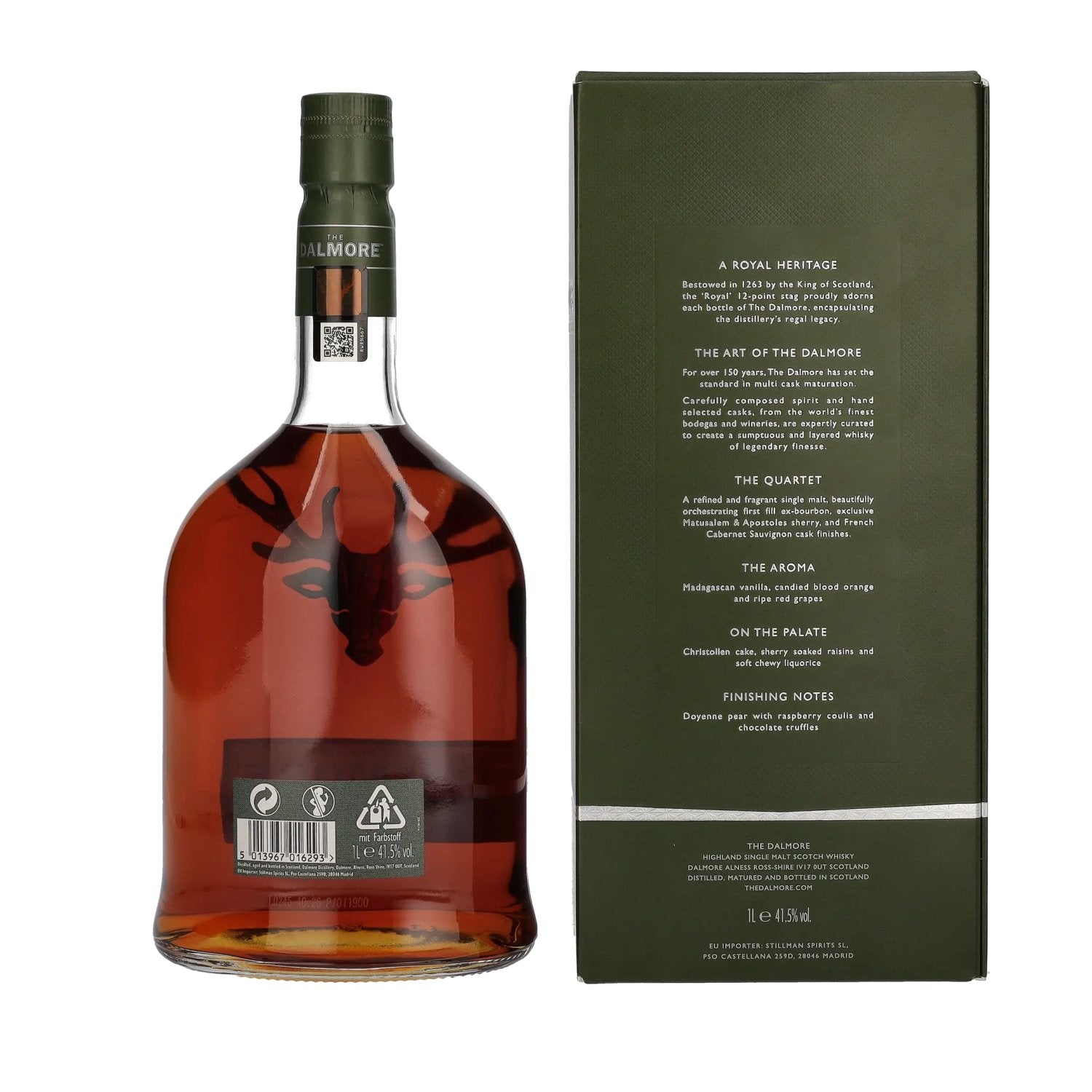 The Dalmore THE QUARTET Highland Single Malt Scotch Whisky 41,5% Vol. 1l en coffret cadeau