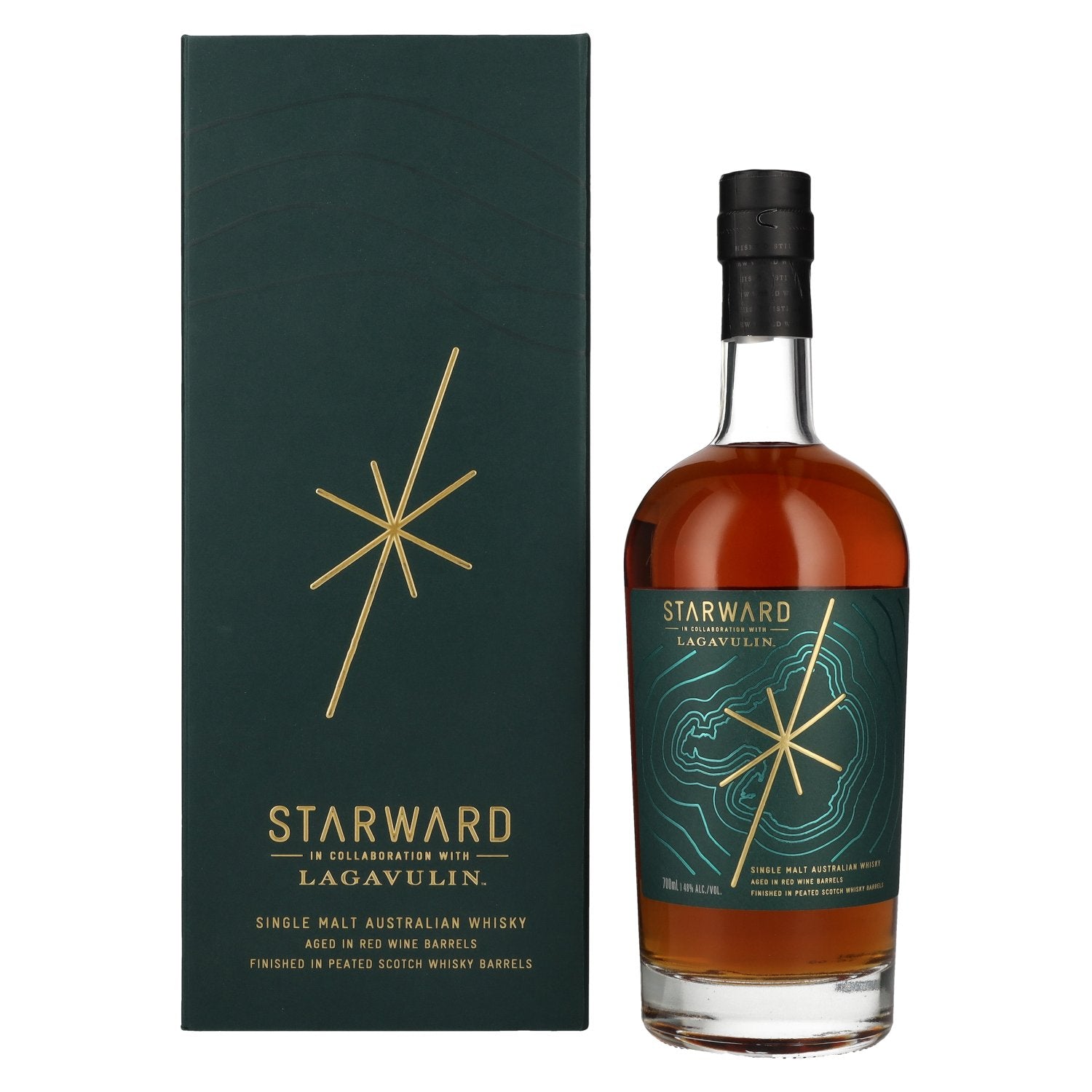 Starward Lagavulin Single Malt Australische whisky 48% Vol. 0,7l in geschenkverpakking