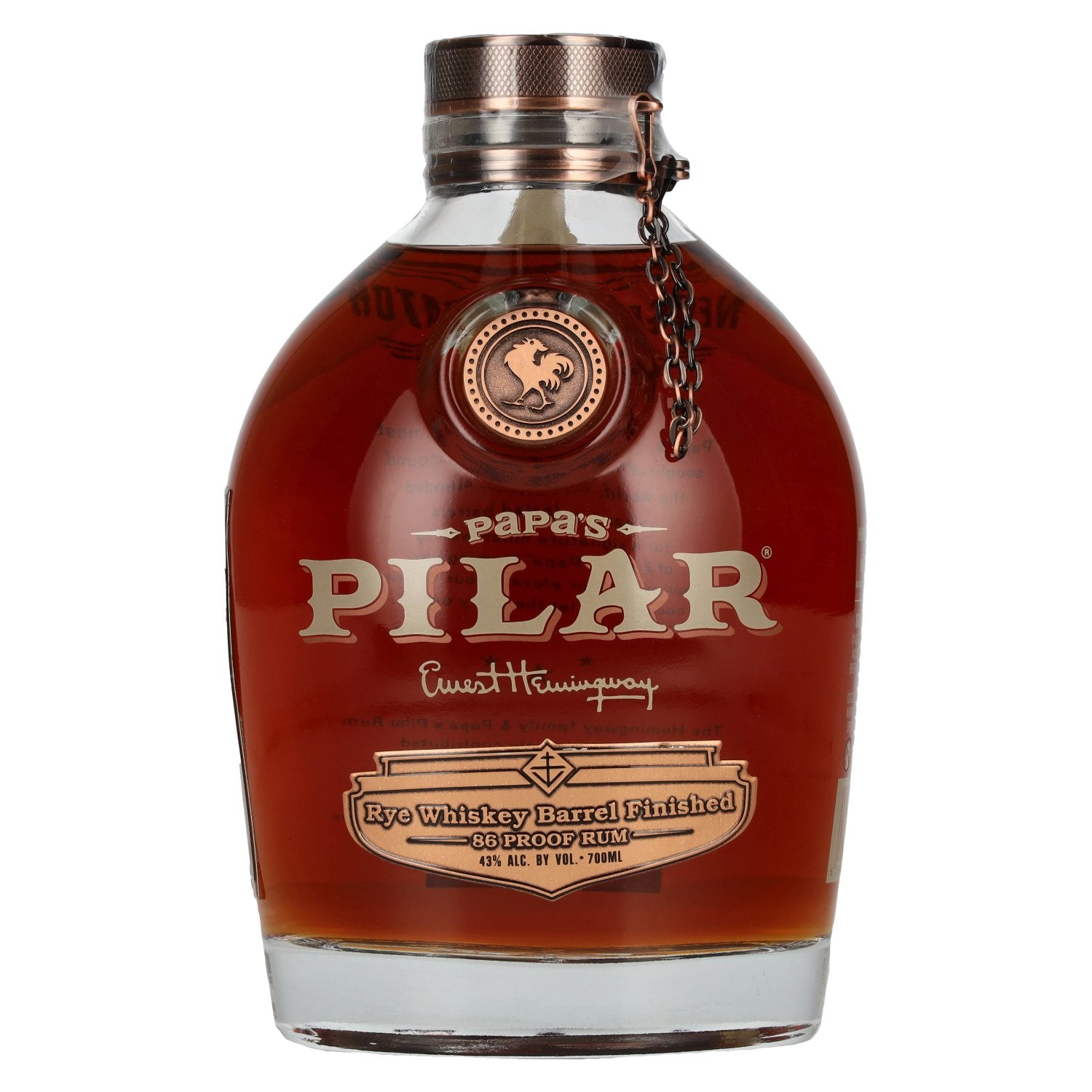 Papa's Pilar Rum RYE WHISKEY BARREL 86 Proof Rum 43% Vol. 0,7l
