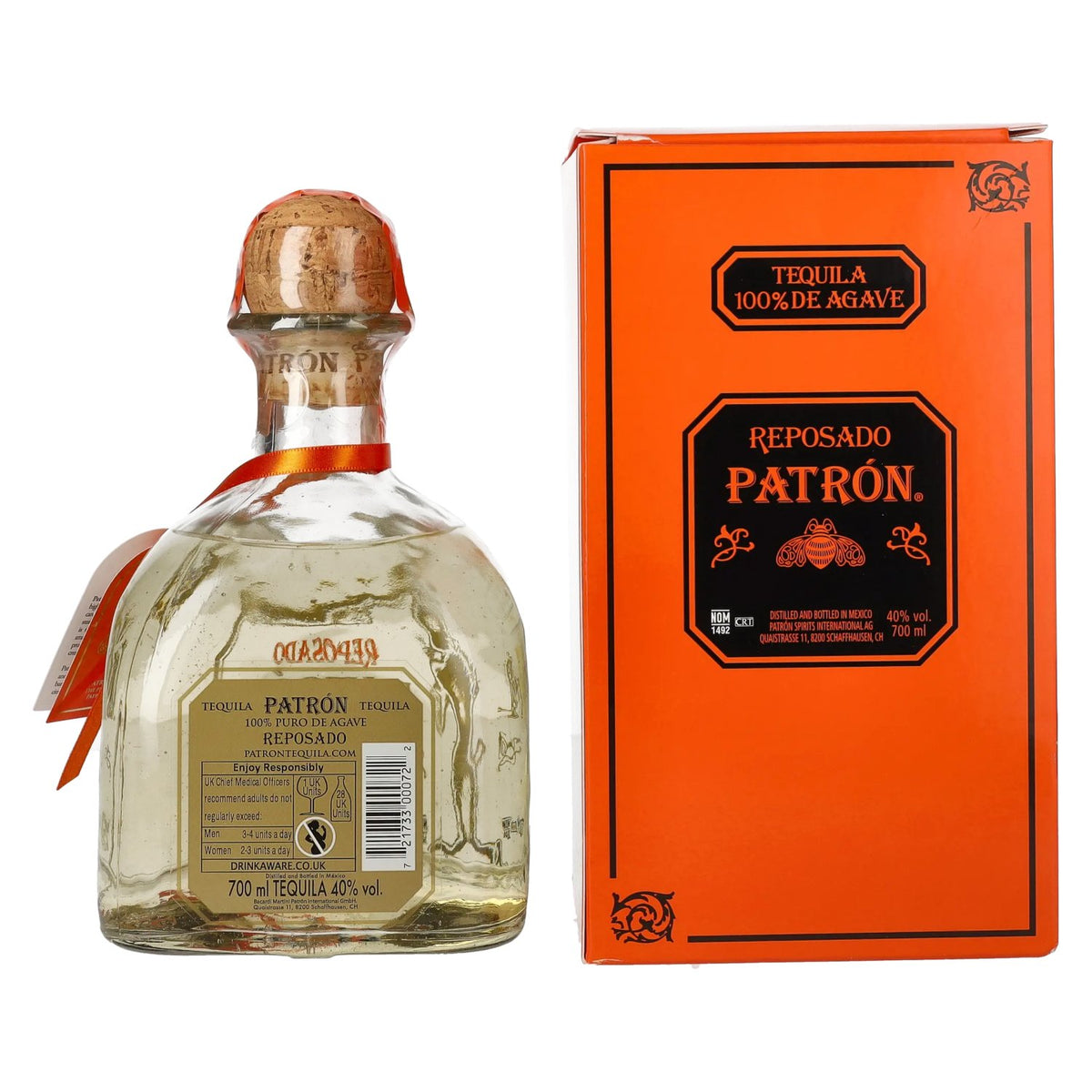 Patrón Tequila Reposado 40% Vol. 0,7l in Geschenkbox