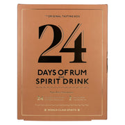 24 DAYS OF RUM AND SPIRIT DRINK The Original Tasting Box 41% Vol. 24x0,02l en coffret cadeau avec 2 verres Nosing