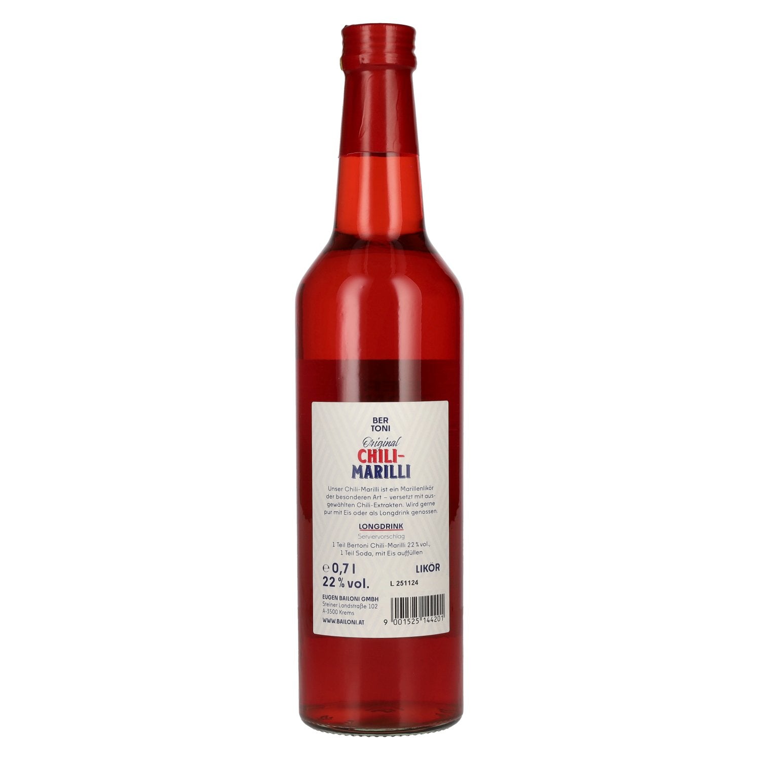 Bertoni Original Chili-Marilli Likör 22% Vol. 0,7l