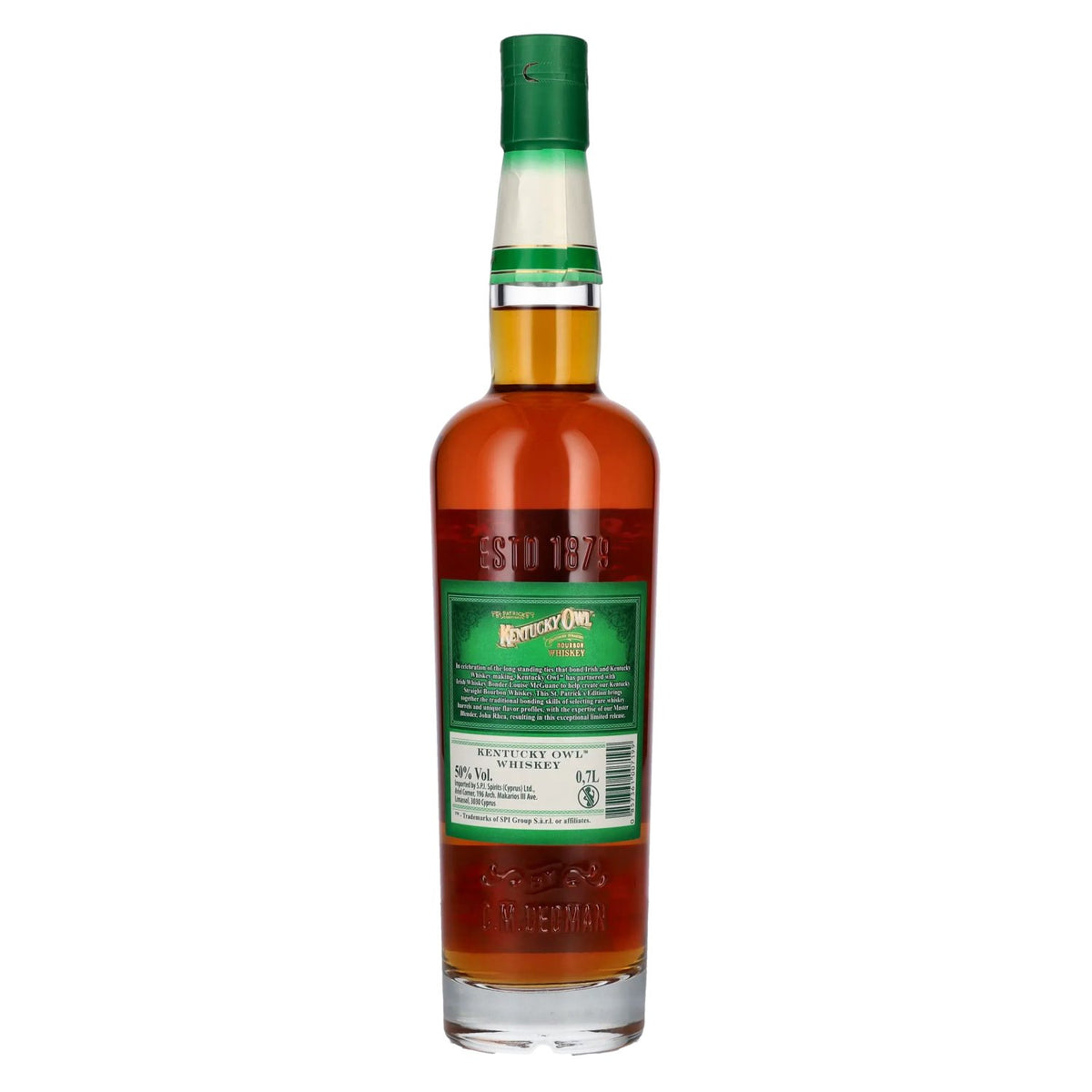 Kentucky Owl Bourbon, édition Saint-Patrick, 50 % vol., 0,7 l