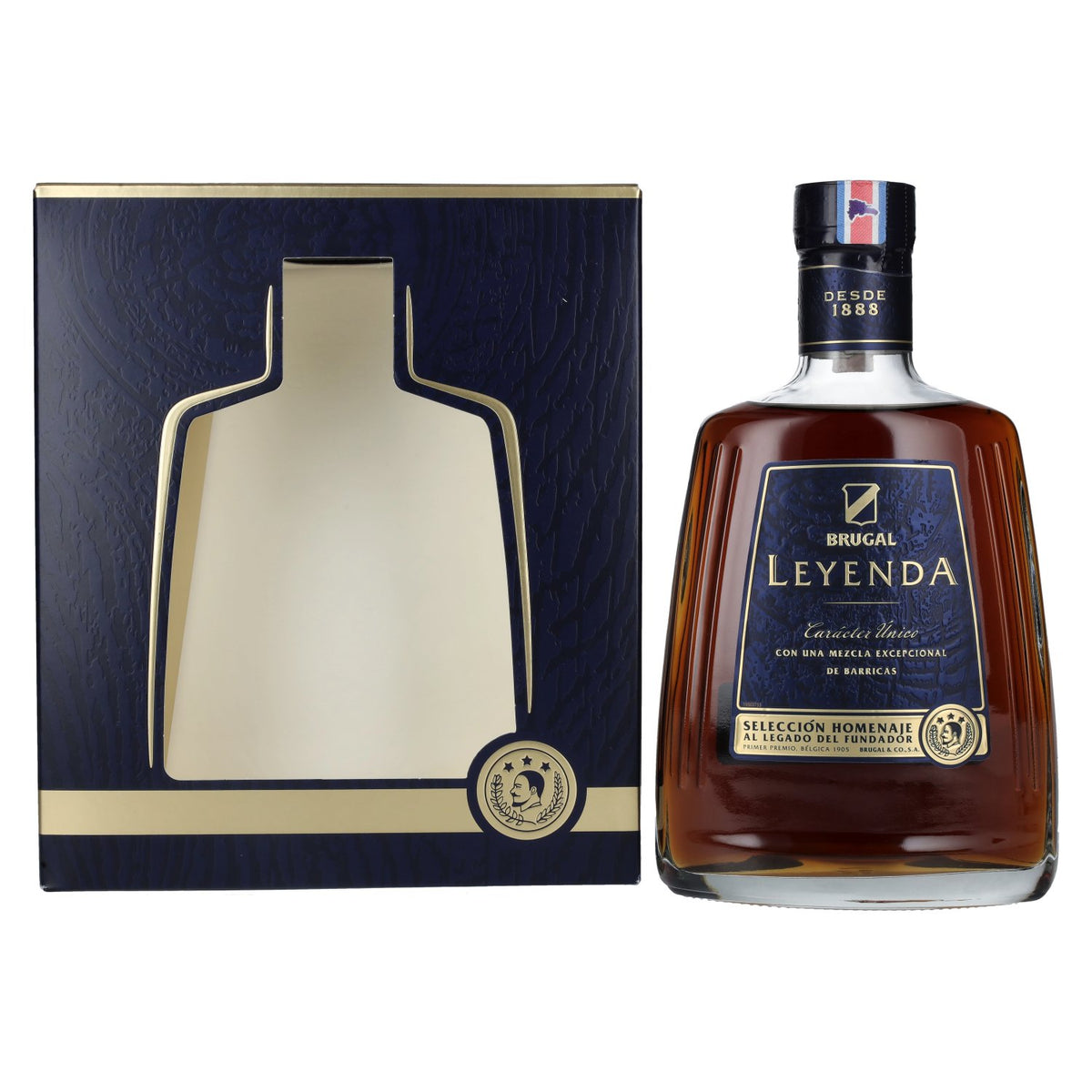 Brugal LEYENDA Selección Homenaje 38% Vol. 0,7l in gift box