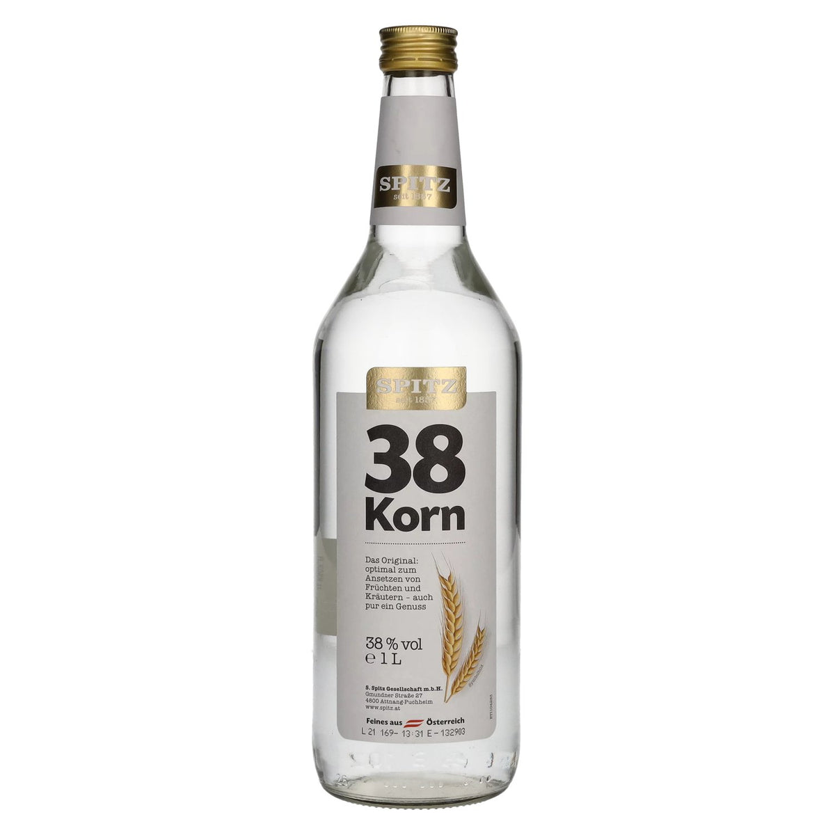 Spitz Korn 38% vol. 1 l