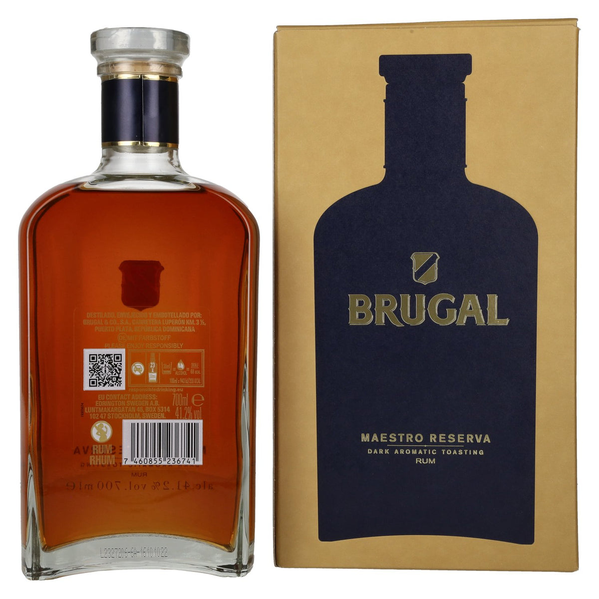 Brugal Maestro Reserva Rum 41,2% Vol. 0,7l in gift box