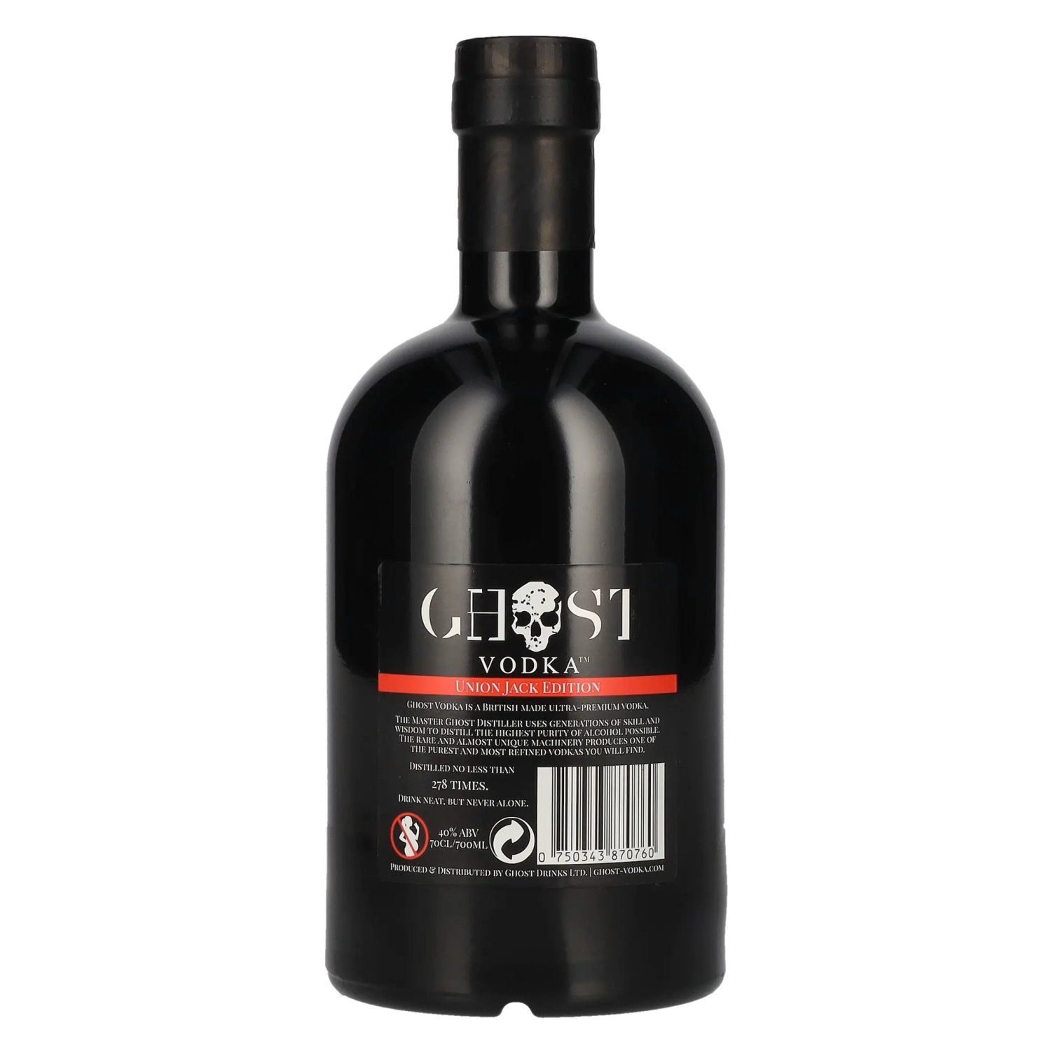 Ghost Vodka The Union Jack Edition 40% vol. 0,7l