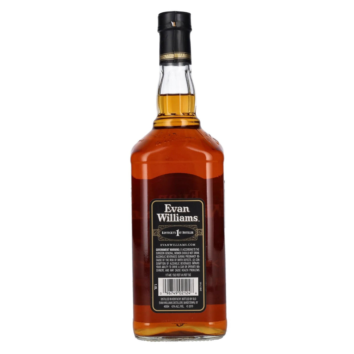 Evan Williams Kentucky Straight Bourbon Whisky Black Label 43% vol. 1 litre