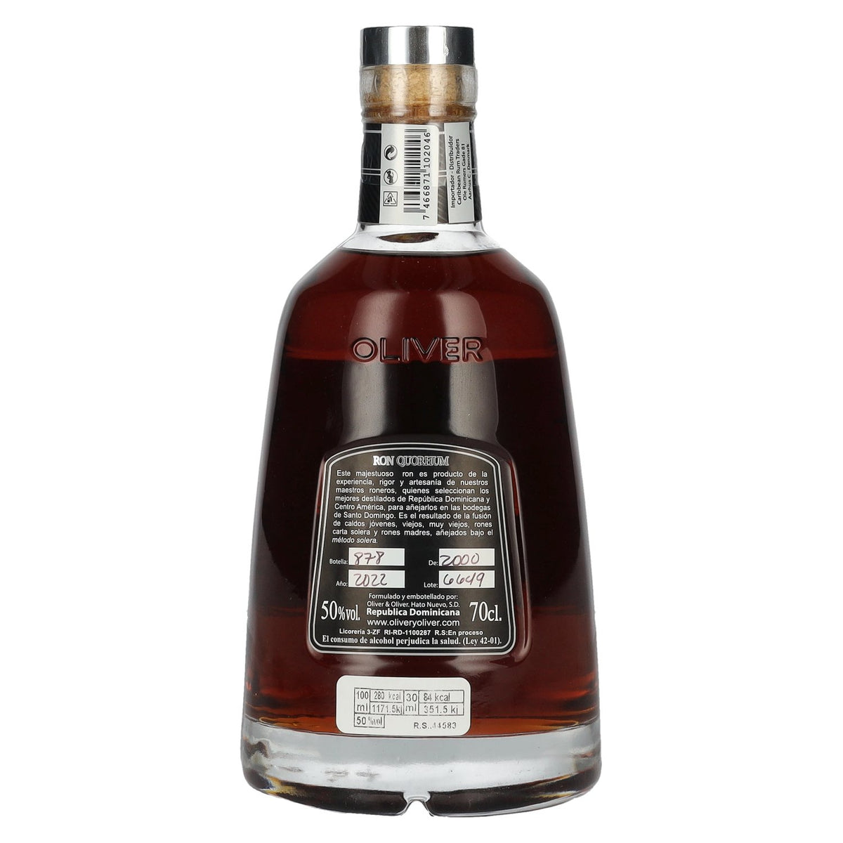 Ron Quorhum 30e anniversaire, brut de fût, 50 % vol., 0,7 l