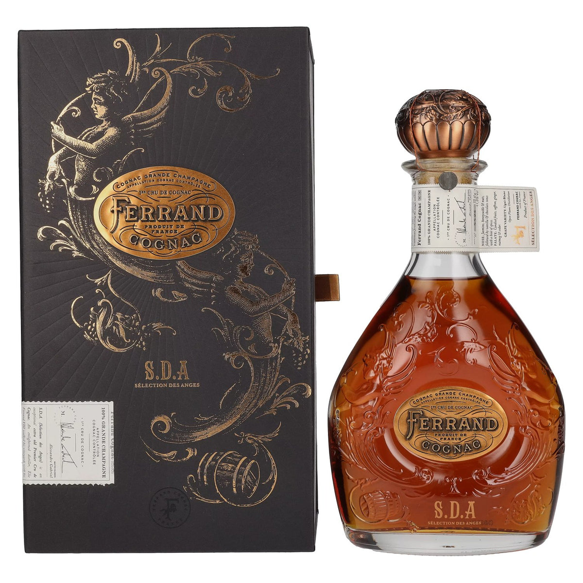 Cognac Ferrand Sélection des Anges Grande Champagne 1er Cru de Cognac 41,8% vol. 0,7l en coffret cadeau