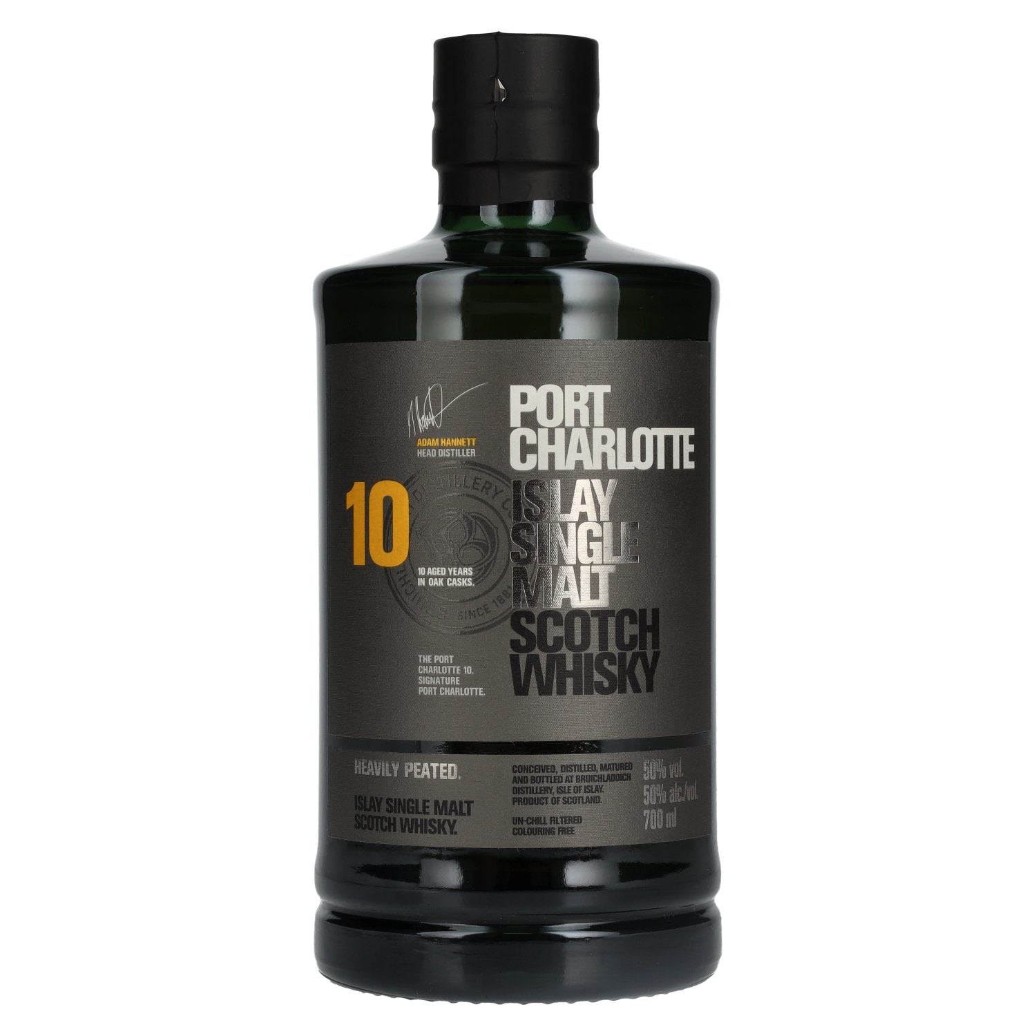 Port Charlotte 10 Years Old Heavily Peated Islay Single Malt 50% Vol. 0,7l