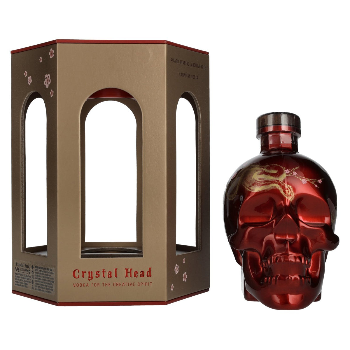 Crystal Head Vodka Lunar Year SNAKE Limited Edition 40% vol. 0,7l en boîte cadeau