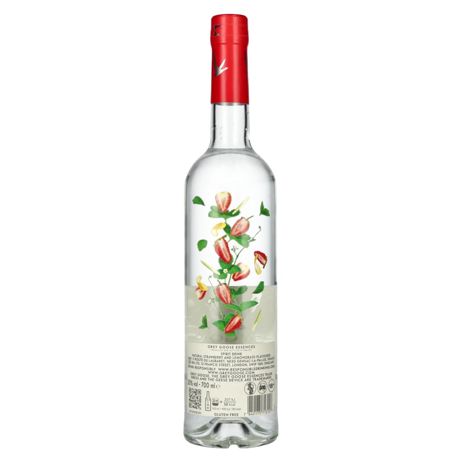 Grey Goose Essences STRAWBERRY & LEMONGRASS Flavored Vodka 30% Vol. 0,7l