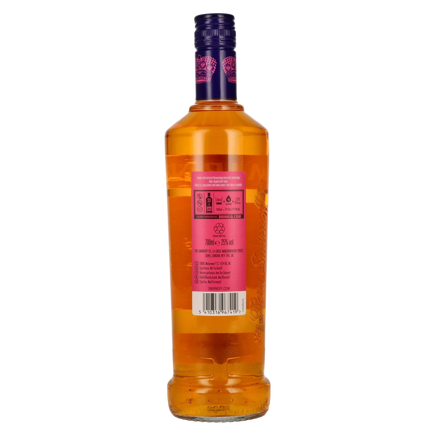 Smirnoff Wodka MANGO &amp; PASSIONFRUIT TWIST gedistilleerde drank 25% Vol. 0,7l