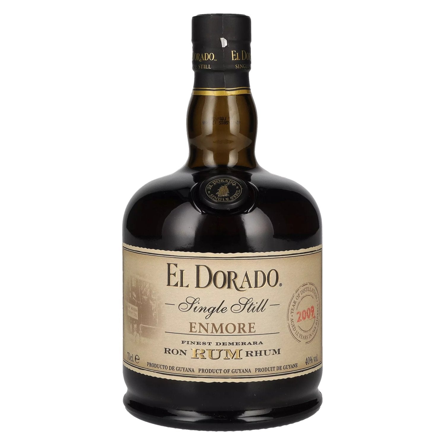 El Dorado Single Still Enmore Fijnste Demerara Rum 2009 40% Vol. 0,7l