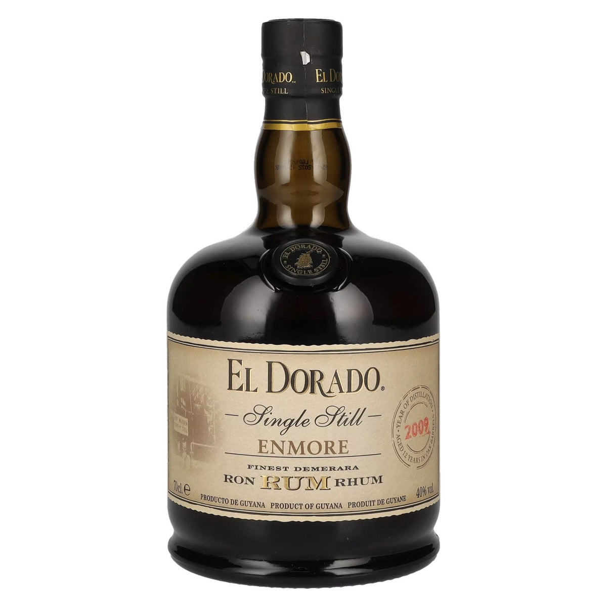 El Dorado Single Still Enmore Finest Demerara Rum 2009 40% vol. 0.7 l