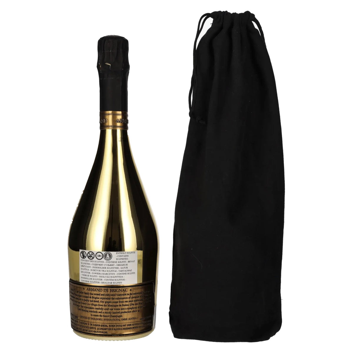 Armand de Brignac Champagne Brut Gold 12,5% vol. 0,75l en sachet velours
