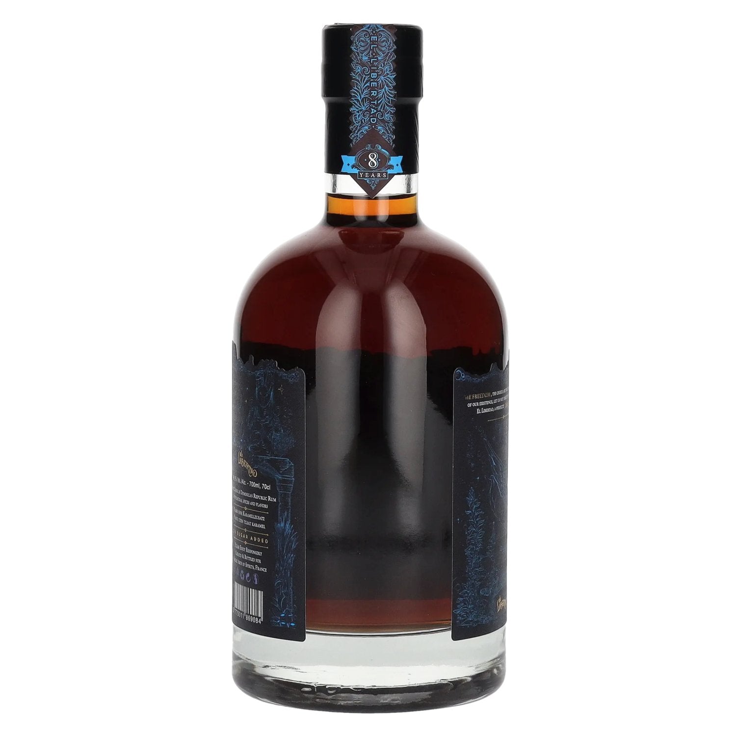 El Libertad 8 Years Old FLAVOR OF DARKNESS Dark Oak Spiced Rum Chapter III 48,1% Vol. 0,7l