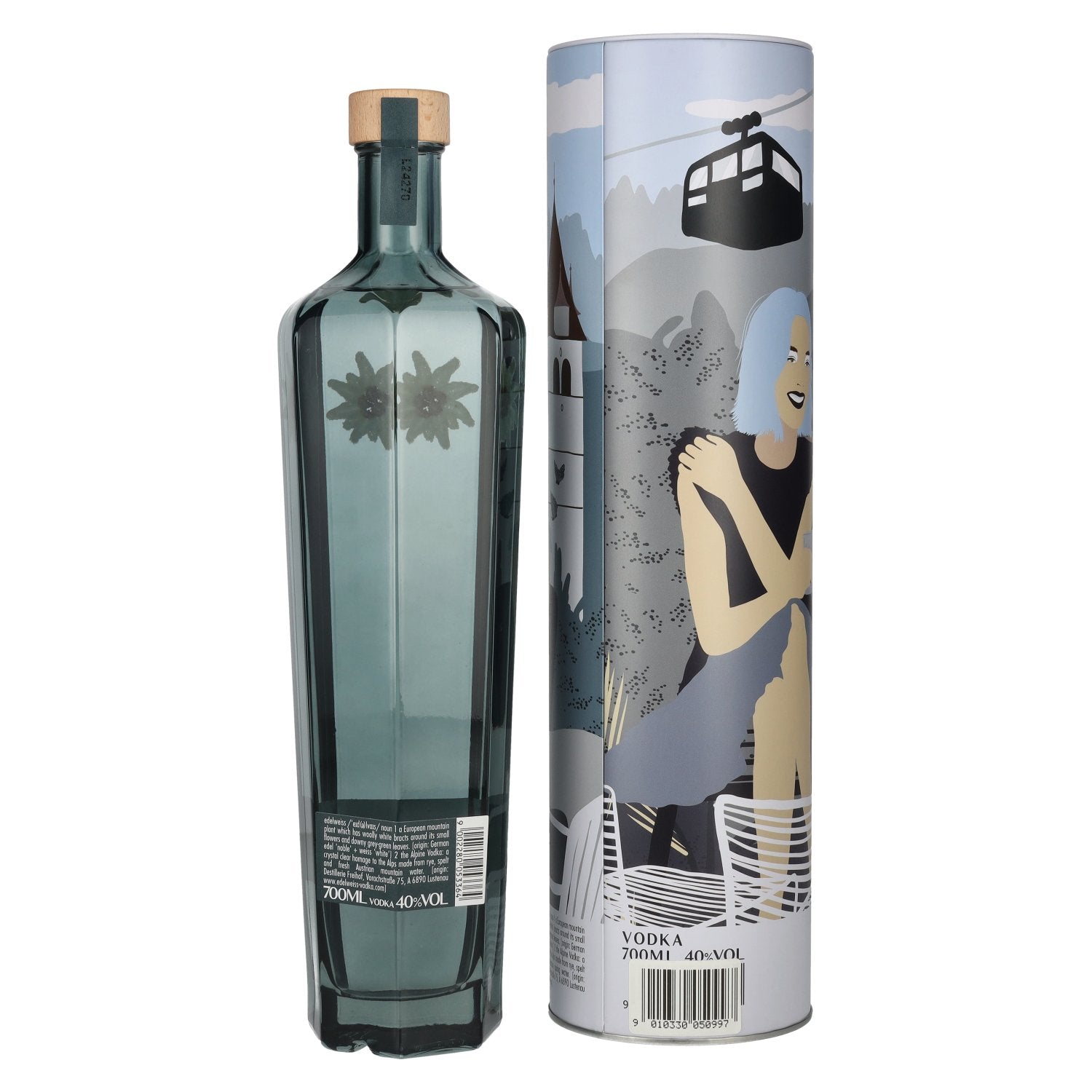 Edelweiss Vodka KITZBÜHEL 40% Vol. 0,7l in Blik