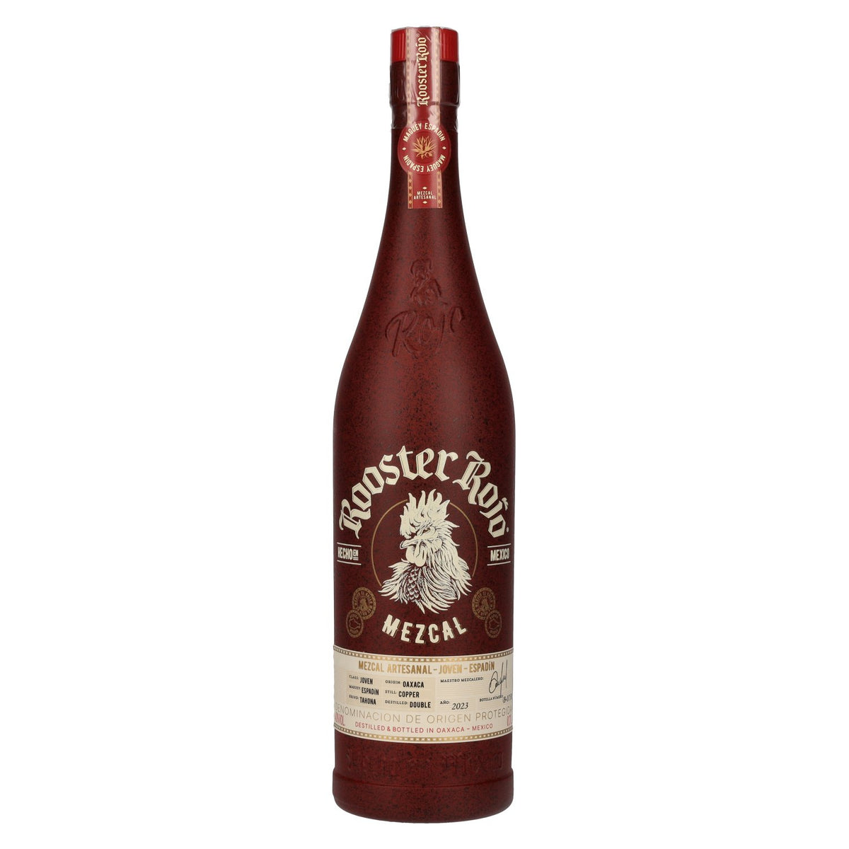 Rooster Rojo MEZCAL Artesanal Joven Espadin Tequila 43% Vol. 0,7l