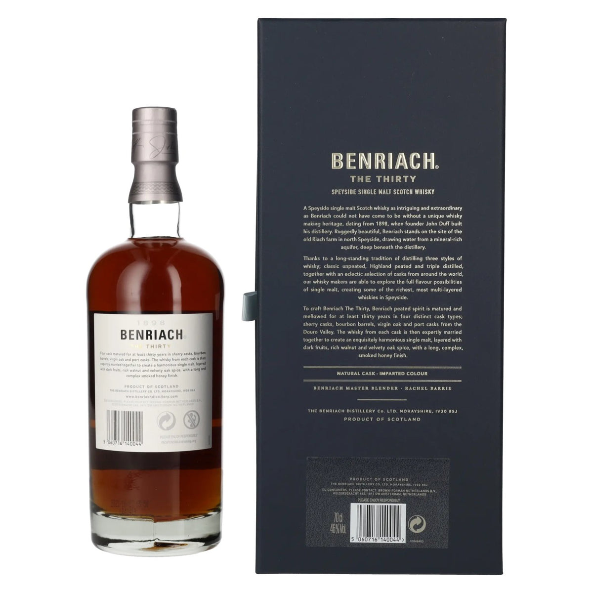 Benriach THE THIRTY Single Malt Four Cask Gerijpt 46% Vol. 0,7l in geschenkverpakking
